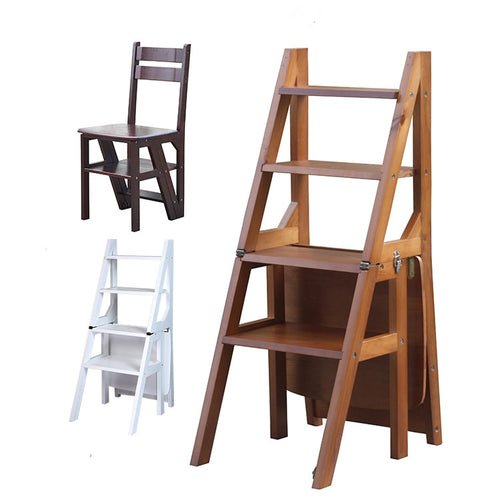 Convertible Multi-functional Four-Step Library Ladder