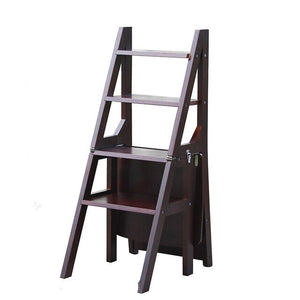 Convertible Multi-functional Four-Step Library Ladder