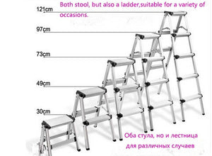 Household folding aluminum alloy herringbone ladder
