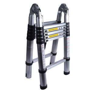 1PC 1.9M+1.9M Telescopic Ladder