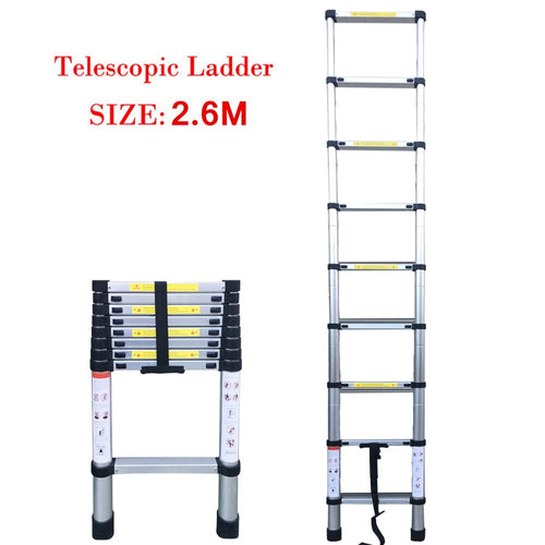 8.53FT(2.6m) Extendable Telescoping Ladder
