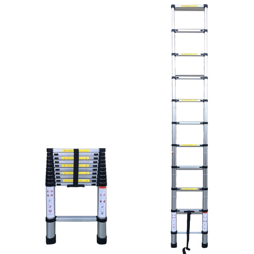 10.50FT(3.2m) Household Foldable Ladder 11Steps