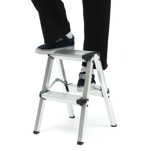 150KG Max Load 2 Step Stool Folding Ladder