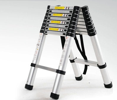 1.4m retractable folding aluminum ladder