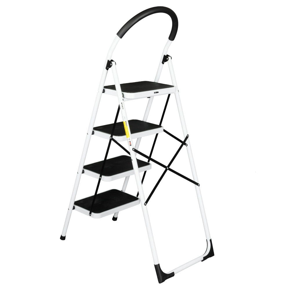 Folding 4 Step Ladder Heavy Duty 330 Lbs Capacity