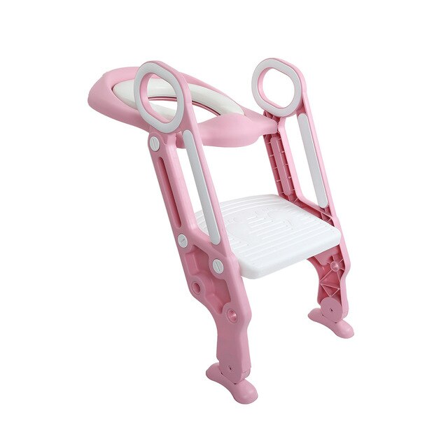 Practical Baby Toilet Seat Folding with Adjustable Ladder