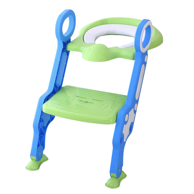 Baby Toilet Seat Baby Folding Adjustable Ladder