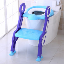 Load image into Gallery viewer, Baby Toilet Seat Baby Folding Adjustable Ladder