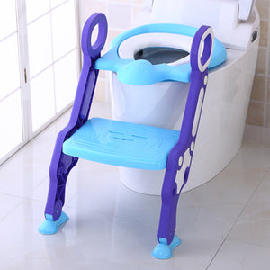 Baby Toilet Seat Baby Folding Adjustable Ladder
