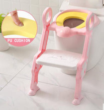 Load image into Gallery viewer, Baby Toilet Seat Baby Folding Adjustable Ladder