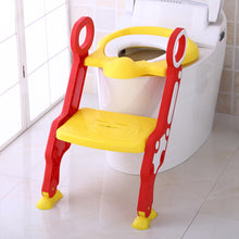 Load image into Gallery viewer, Baby Toilet Seat Baby Folding Adjustable Ladder