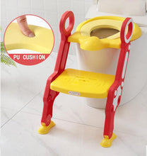Load image into Gallery viewer, Baby Toilet Seat Baby Folding Adjustable Ladder