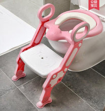 Load image into Gallery viewer, Baby Toilet Seat Baby Folding Adjustable Ladder