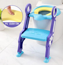Load image into Gallery viewer, Baby Toilet Seat Baby Folding Adjustable Ladder