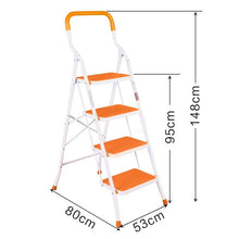 Load image into Gallery viewer, Foldable 4Steps Ladder Non Slip