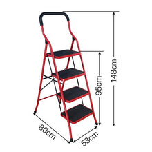 Load image into Gallery viewer, Foldable 4Steps Ladder Non Slip
