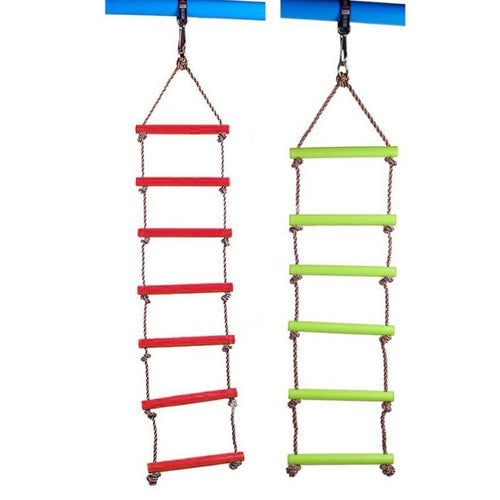 2pcs 5 + 6 Steps Climbing Rope Ladder Games Toys